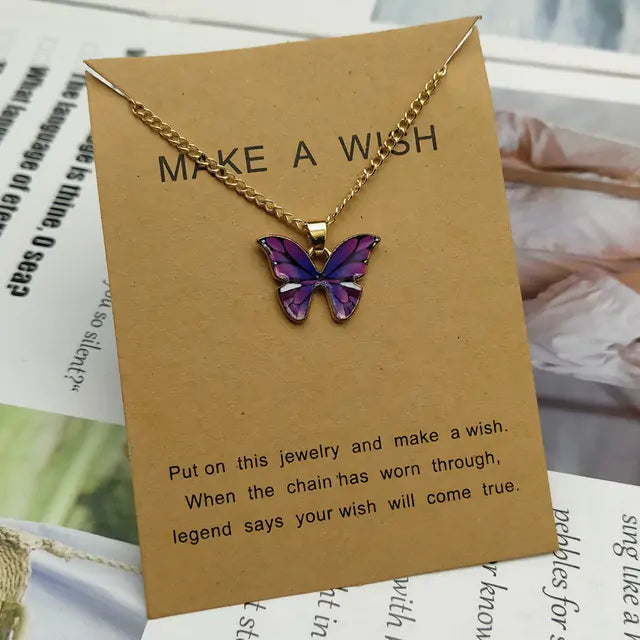 Butterfly Pendant Necklace